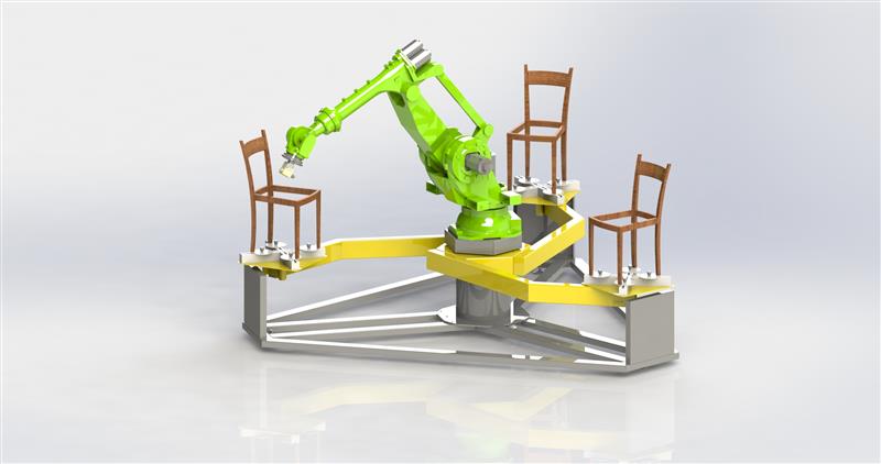 Robospray Chair Sandalye Sprey Boyama Makinesi